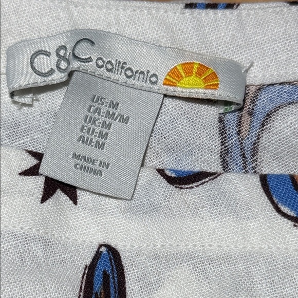 C&C California Linen One Shoulder Dress Sea Shells - Picture 9 of 11